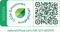 Logo klimaneutrale Website von Nature Office