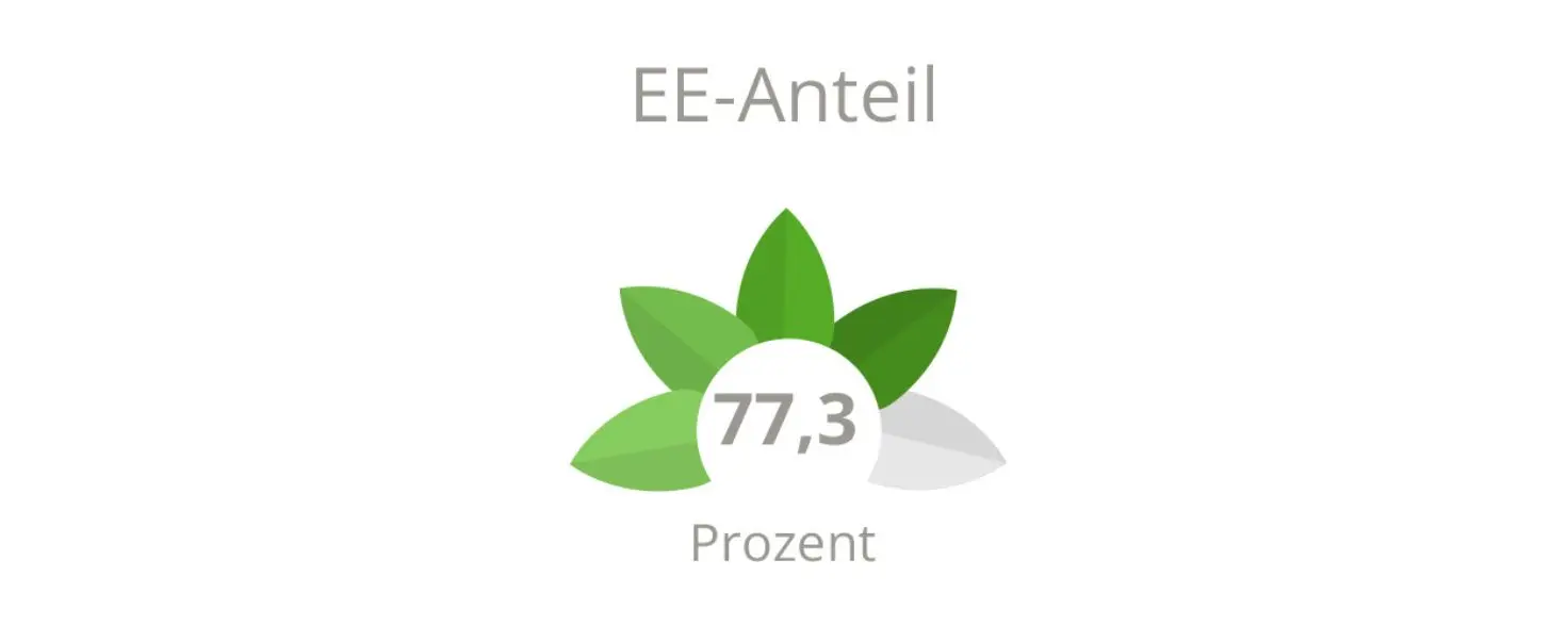 Generationenhaus Holländergarten: 77,3 Prozent erneuerbare Energien.